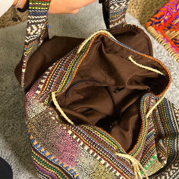 World Market handmade backpack boho - Picture 3 of 4